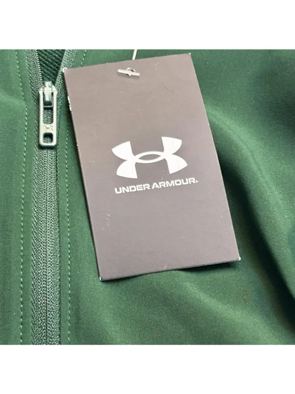 Under Armour Pullover Mens M Green Motivate 2.0 Short Sleeve 1/2 Zip Performance